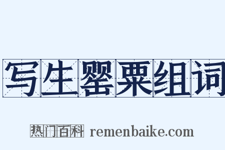 写生罂粟组词是什么意思的图片